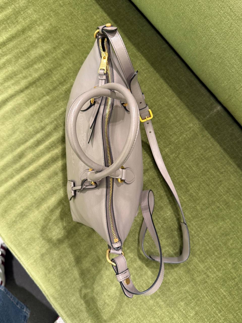 Кожаная сумка тоут Prada Prada