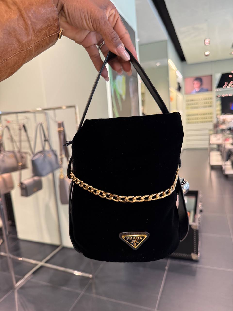 Сумка Prada из бархата Prada