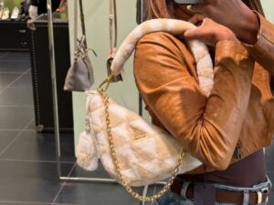 Сумка из овчины Prada Prada