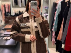 Кардиган на молнии Miu Miu