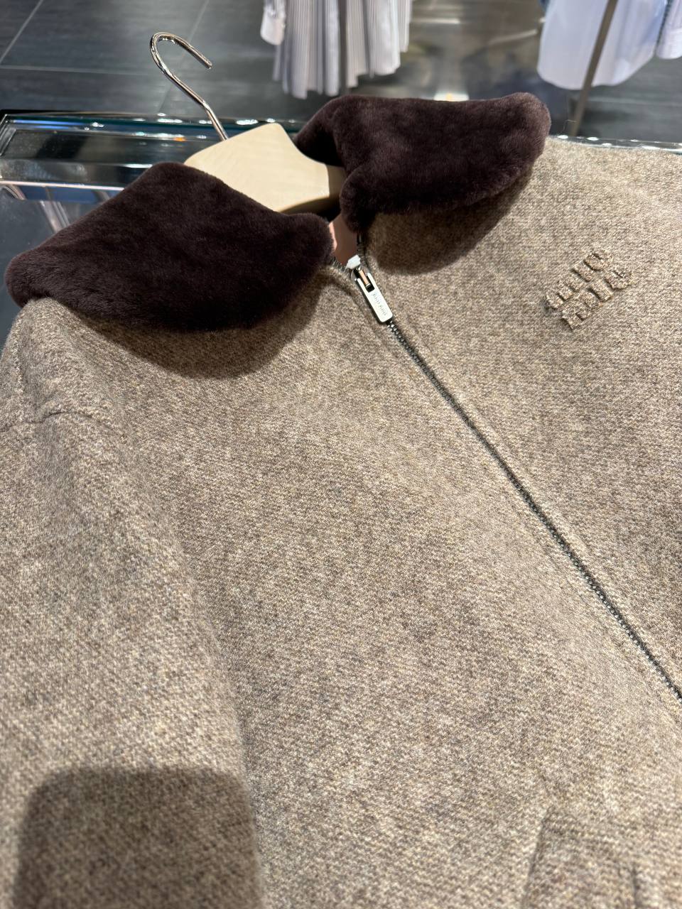 Бомбер шерстяной Miu Miu Prada