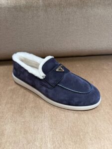 Лоферы замшевые Prada Prada Outlet