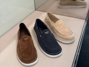 Лоферы замшевые Prada Prada Outlet