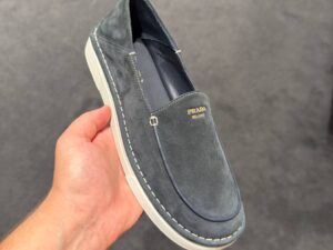 Лоферы замшевые Prada Prada Outlet 2