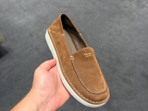 Лоферы замшевые Prada Prada Outlet 2 3