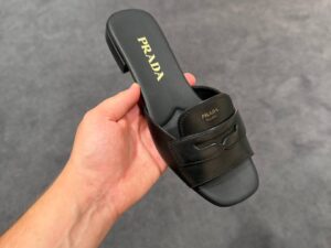 Кожаные мюли Prada Prada Outlet
