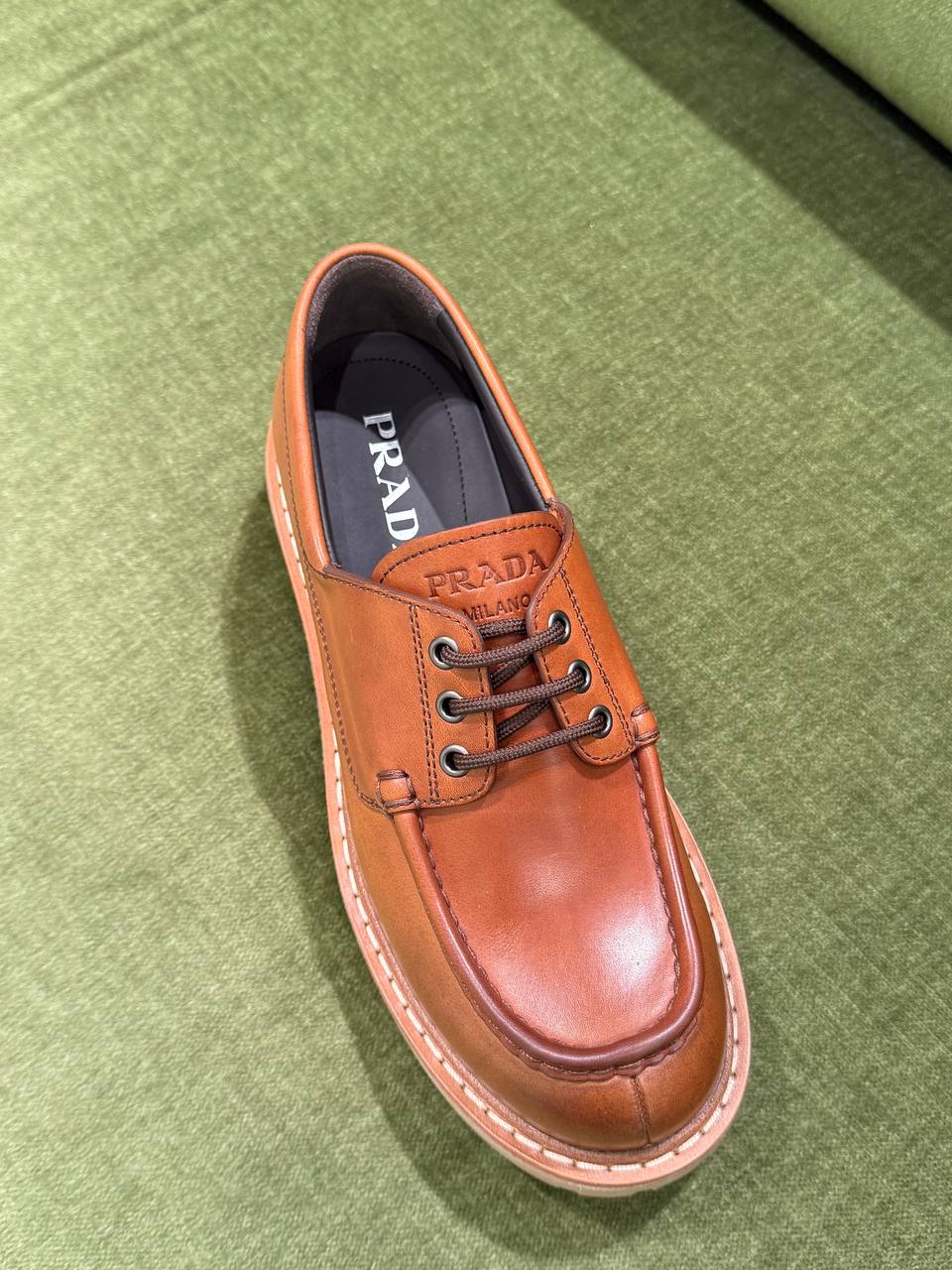 Кожаные дерби Prada Prada Outlet