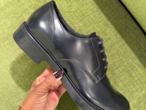 Дерби Prada из кожи Prada