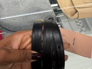 Кожаный ремень Miu Miu Prada