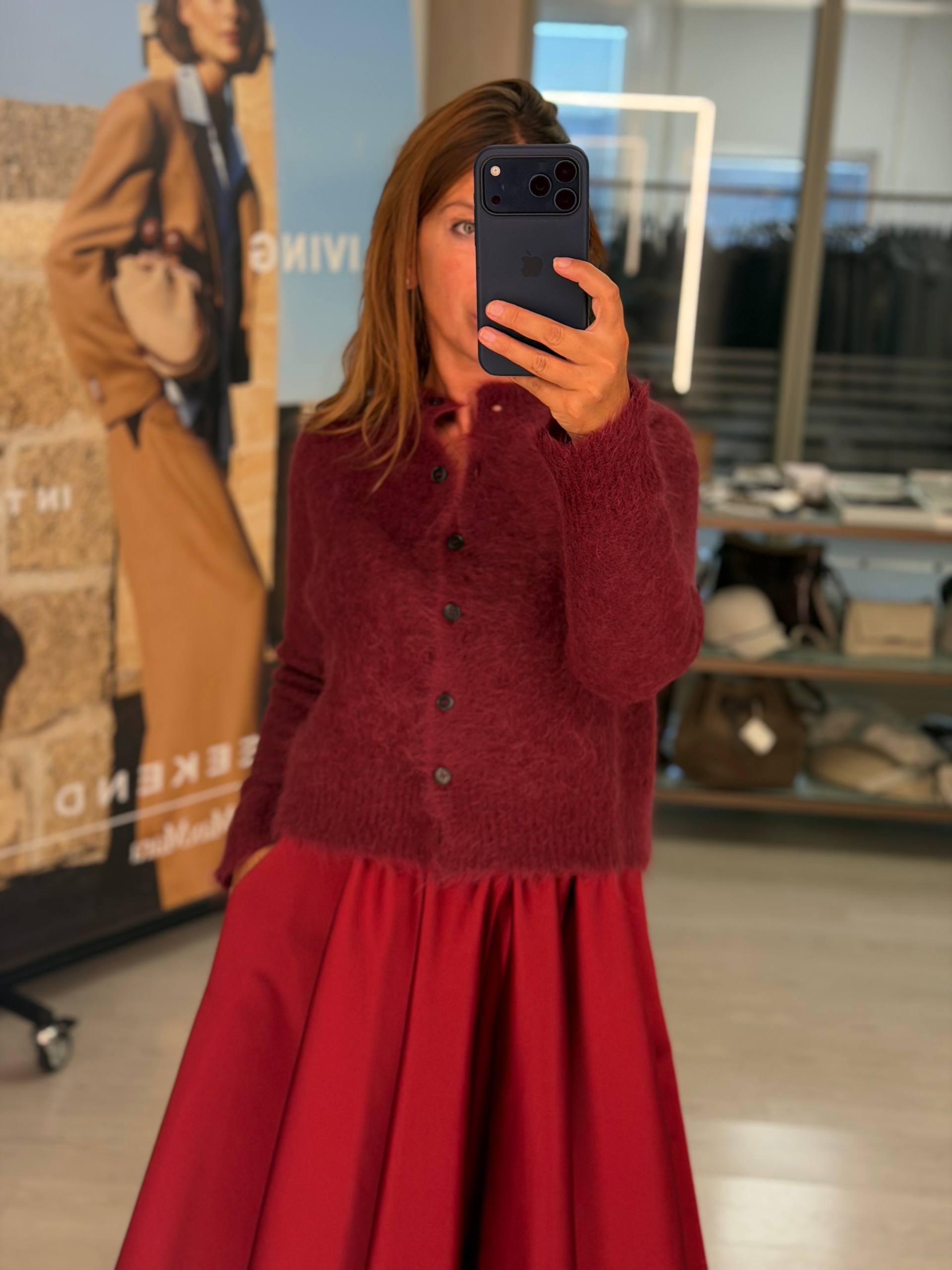 Женский пушистый кардиган MaxMara