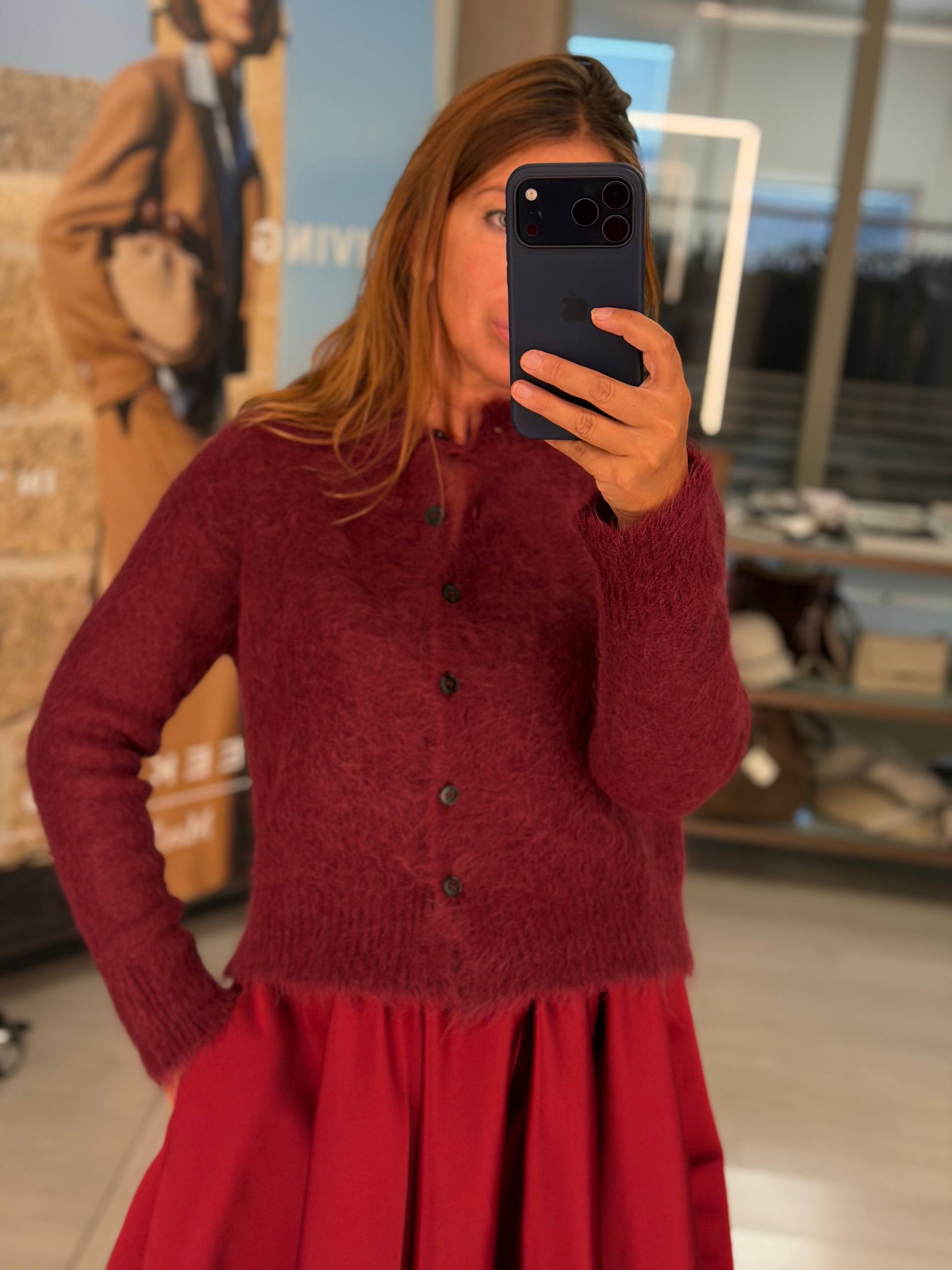 Женский пушистый кардиган MaxMara