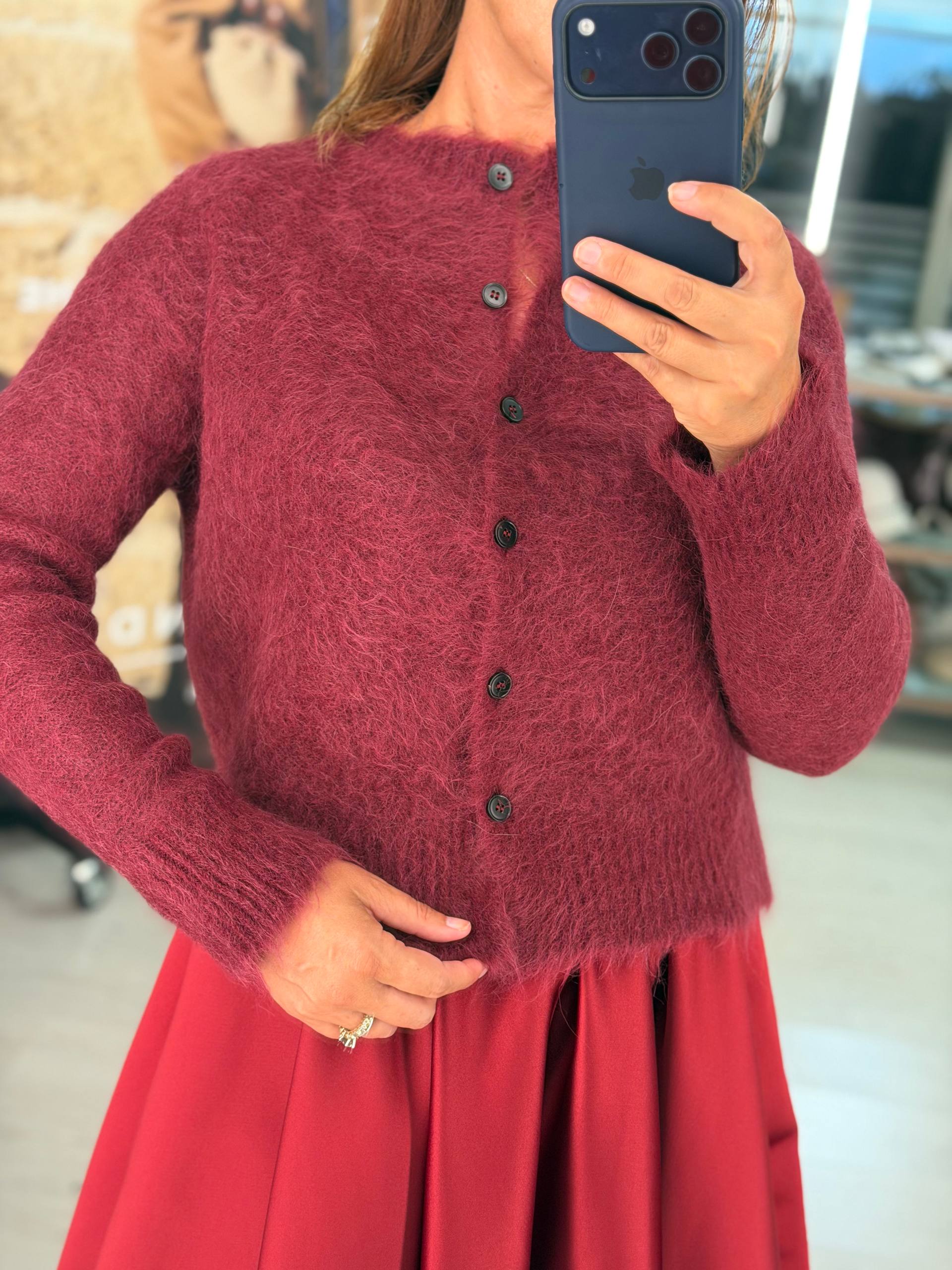 Женский пушистый кардиган MaxMara