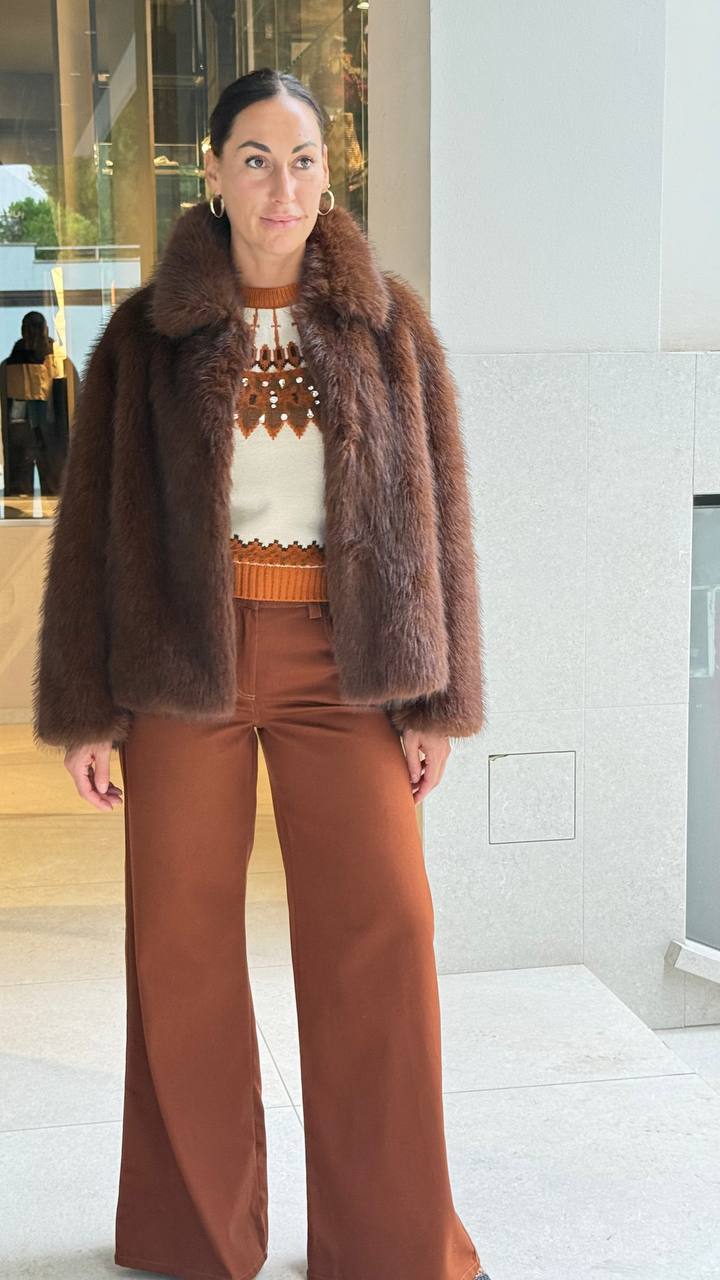 Шуба из эко-меха Seventy MaxMara