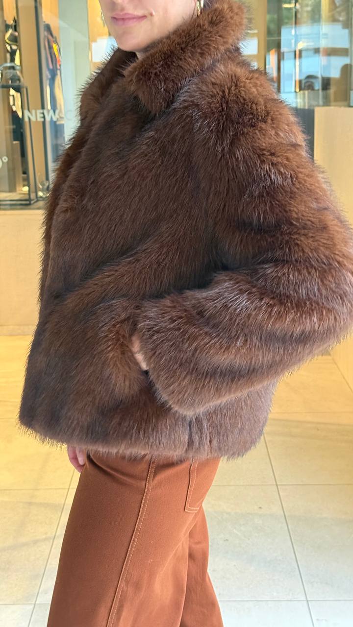 Шуба из эко-меха Seventy MaxMara
