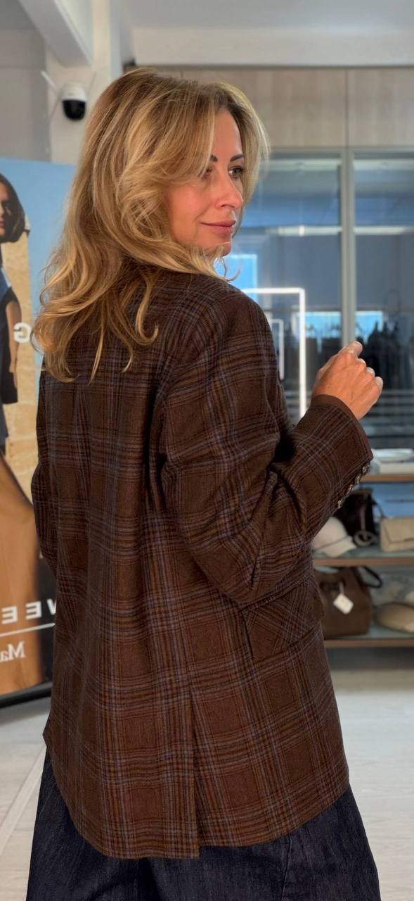 Жакет женский в клетку MaxMara