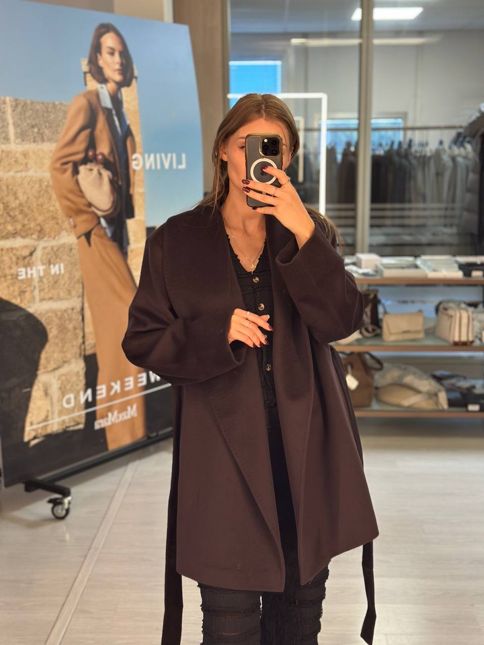 Пальто шерстяное Marina Rinaldi MaxMara