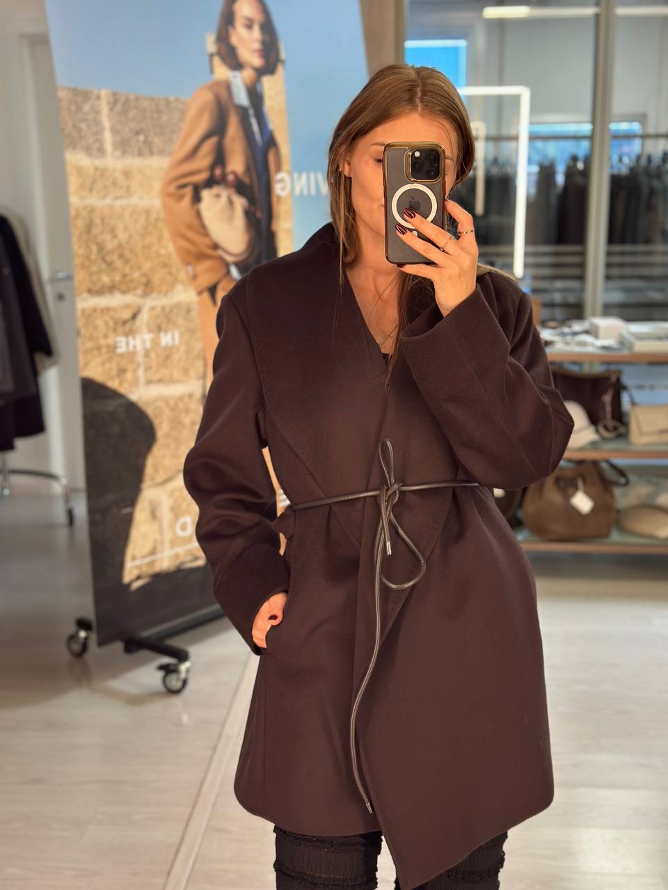 Пальто шерстяное Marina Rinaldi MaxMara