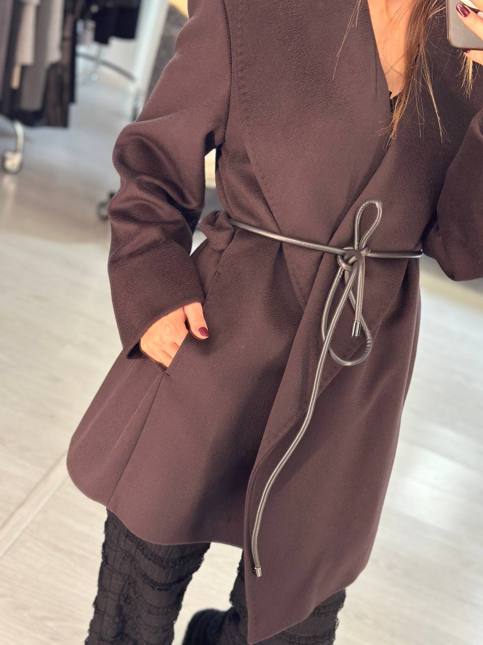 Пальто шерстяное Marina Rinaldi MaxMara