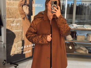 Пальто комбинированное Marina Rinaldi MaxMara