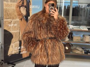Полушубок из экомеха Marina MaxMara