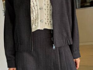 Ажурный вязаный кардиган-поло MaxMara