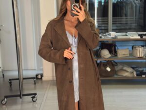 Замшевое пальто Marella MaxMara