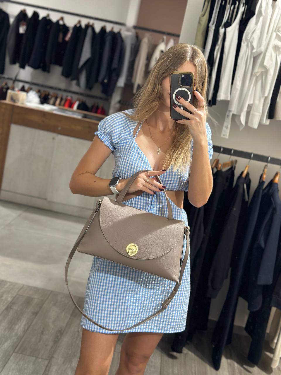 Сумка кожаная Coccinelle 2 MaxMara