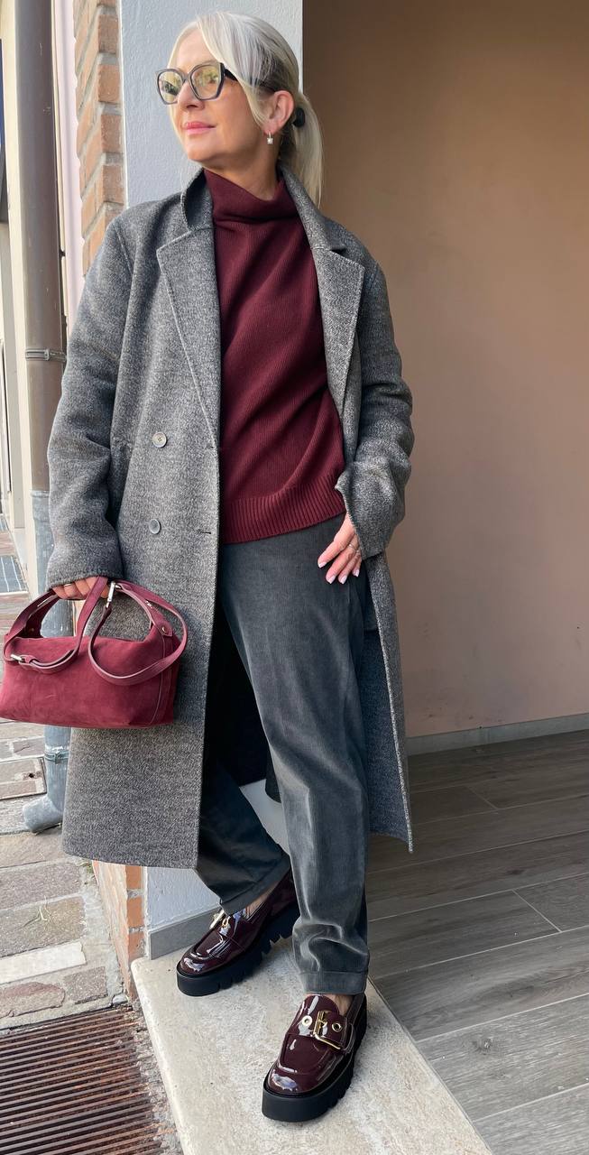 Джемпер женский бордовый MaxMara