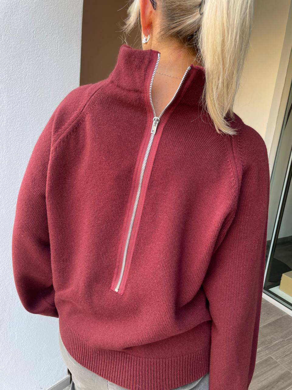 Джемпер женский бордовый MaxMara