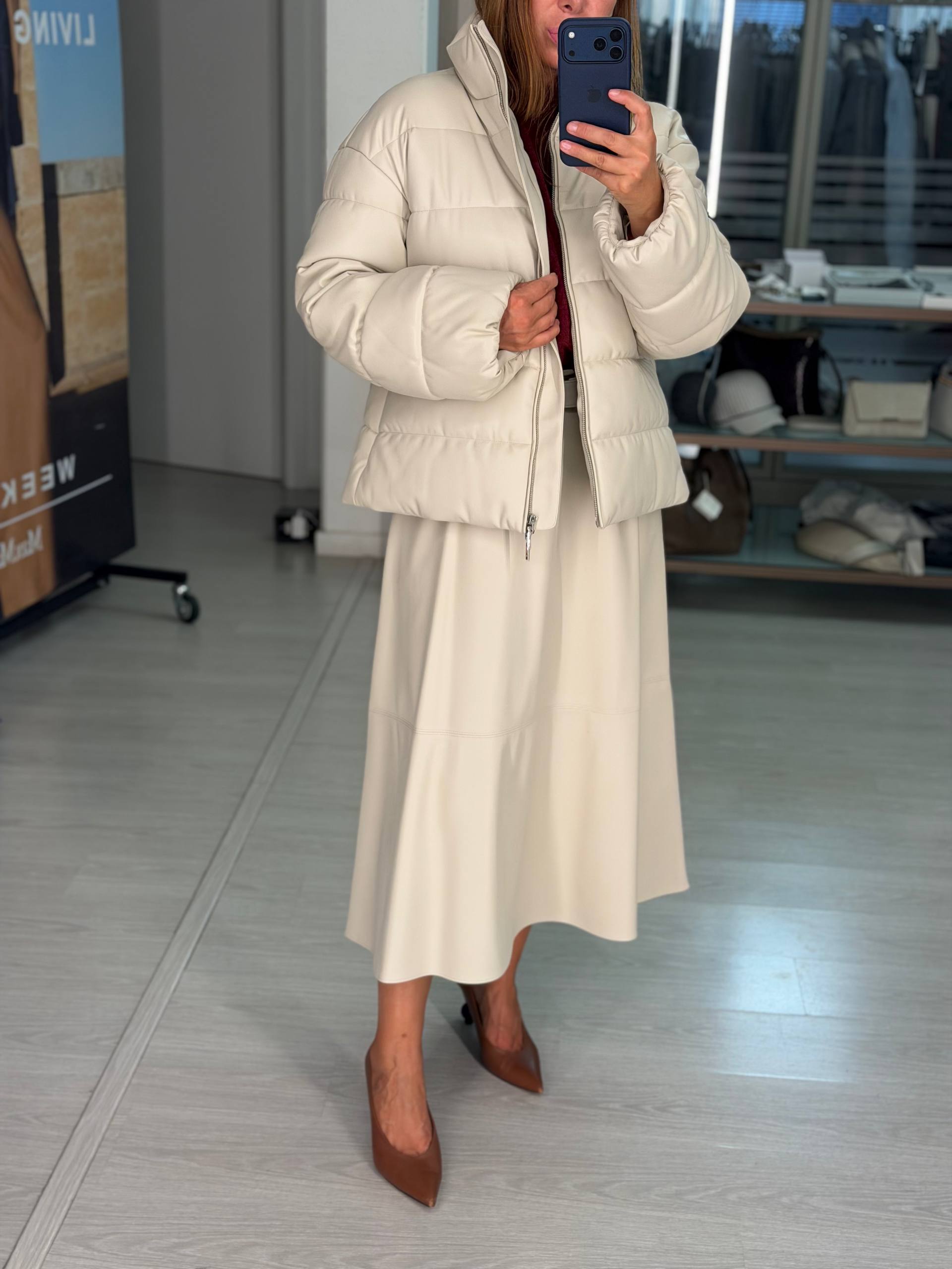 Юбка миди из экокожи MaxMara
