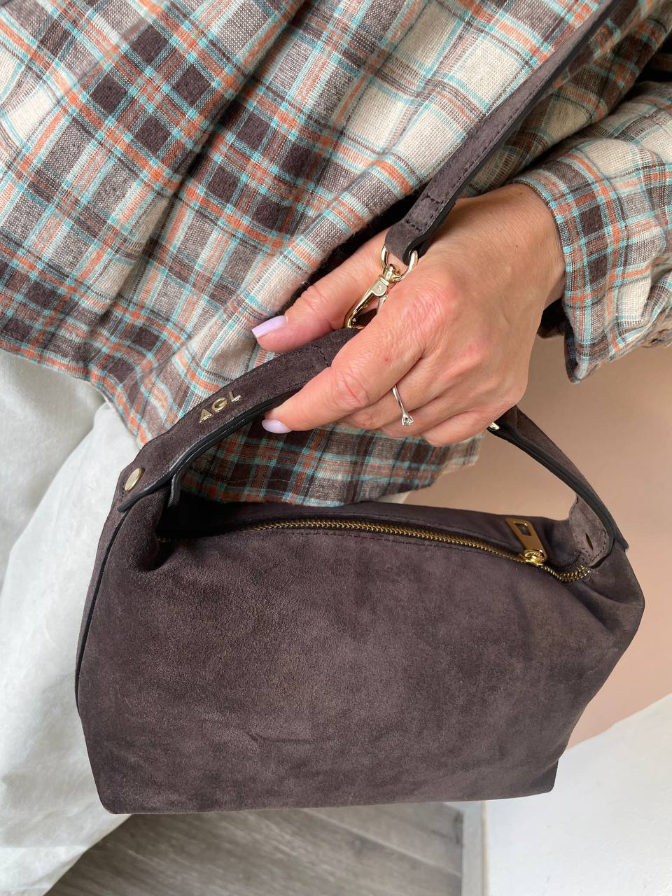 Сумка замшевая AGL MaxMara