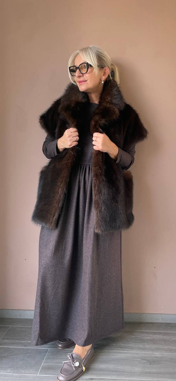 Платье трикотажное макси MaxMara