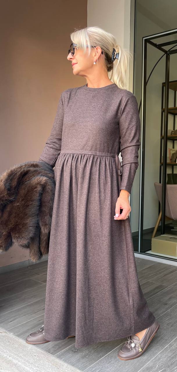 Платье трикотажное макси MaxMara