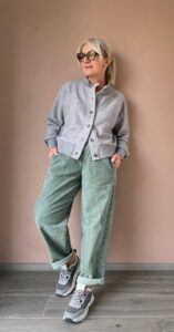 Кардиган-бомбер женский серый MaxMara