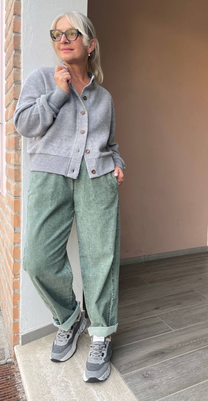 Кардиган-бомбер женский серый MaxMara