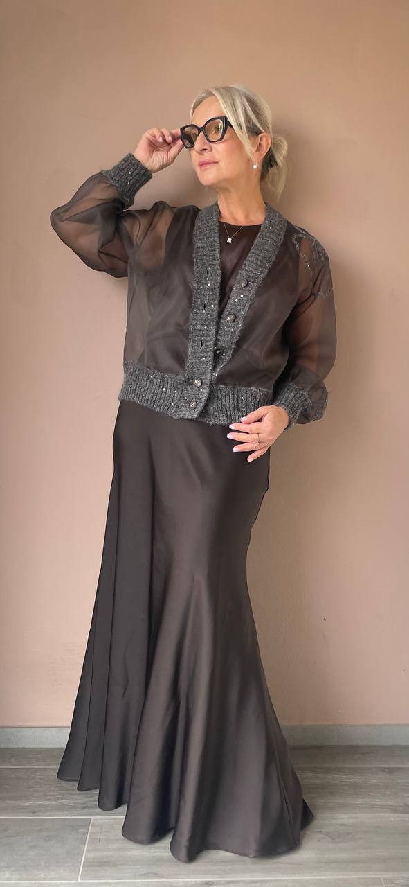 Кардиган из органзы с MaxMara