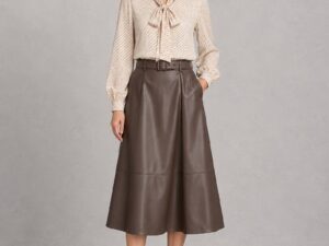 Юбка миди из экокожи MaxMara