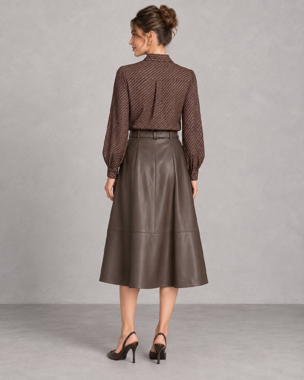 Юбка миди из экокожи MaxMara