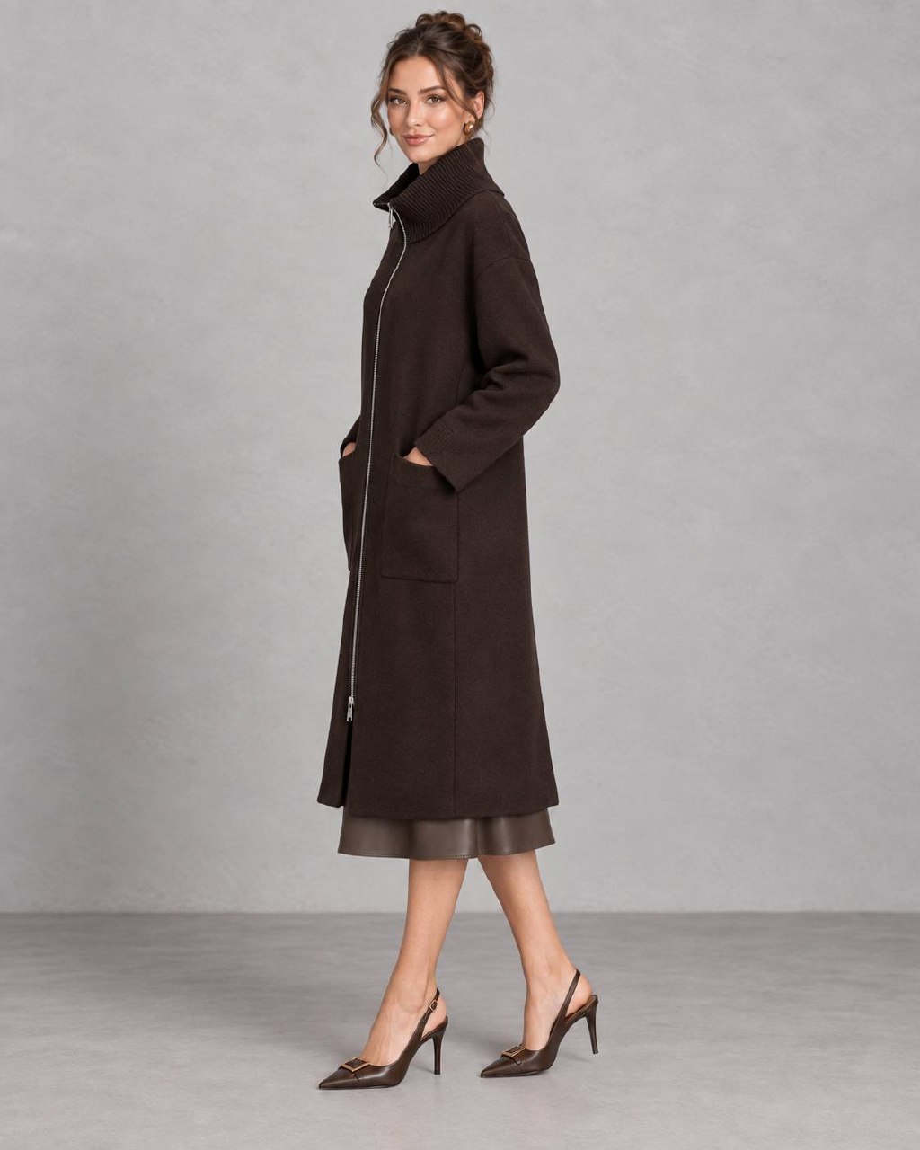 Юбка миди из экокожи MaxMara