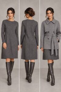 Платье женское серое MaxMara