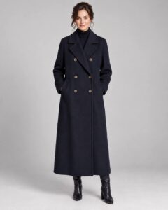 Пальто двубортное макси MaxMara