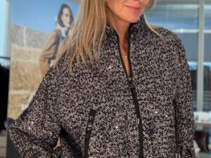 Куртка-бомбер твидовая с пайетками MaxMara