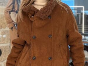 Куртка-дубленка женская замшевая MaxMara