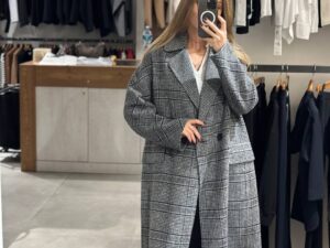 Пальто в клетку ottodAme MaxMara