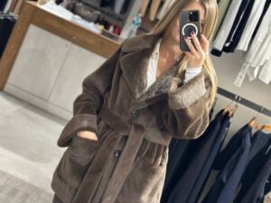 Полупальто из экомеха Seventy MaxMara