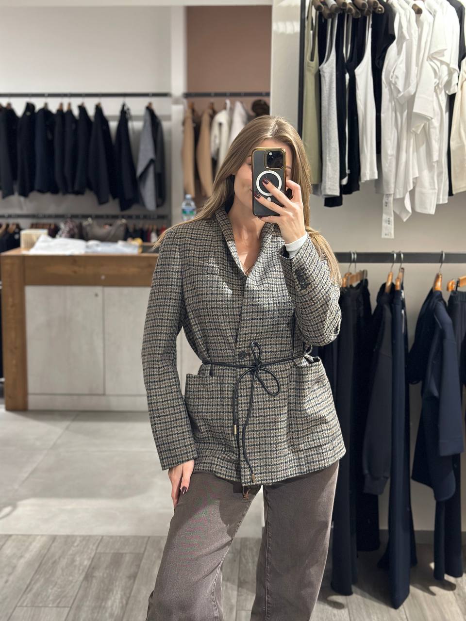 Жакет в клетку Seventy MaxMara