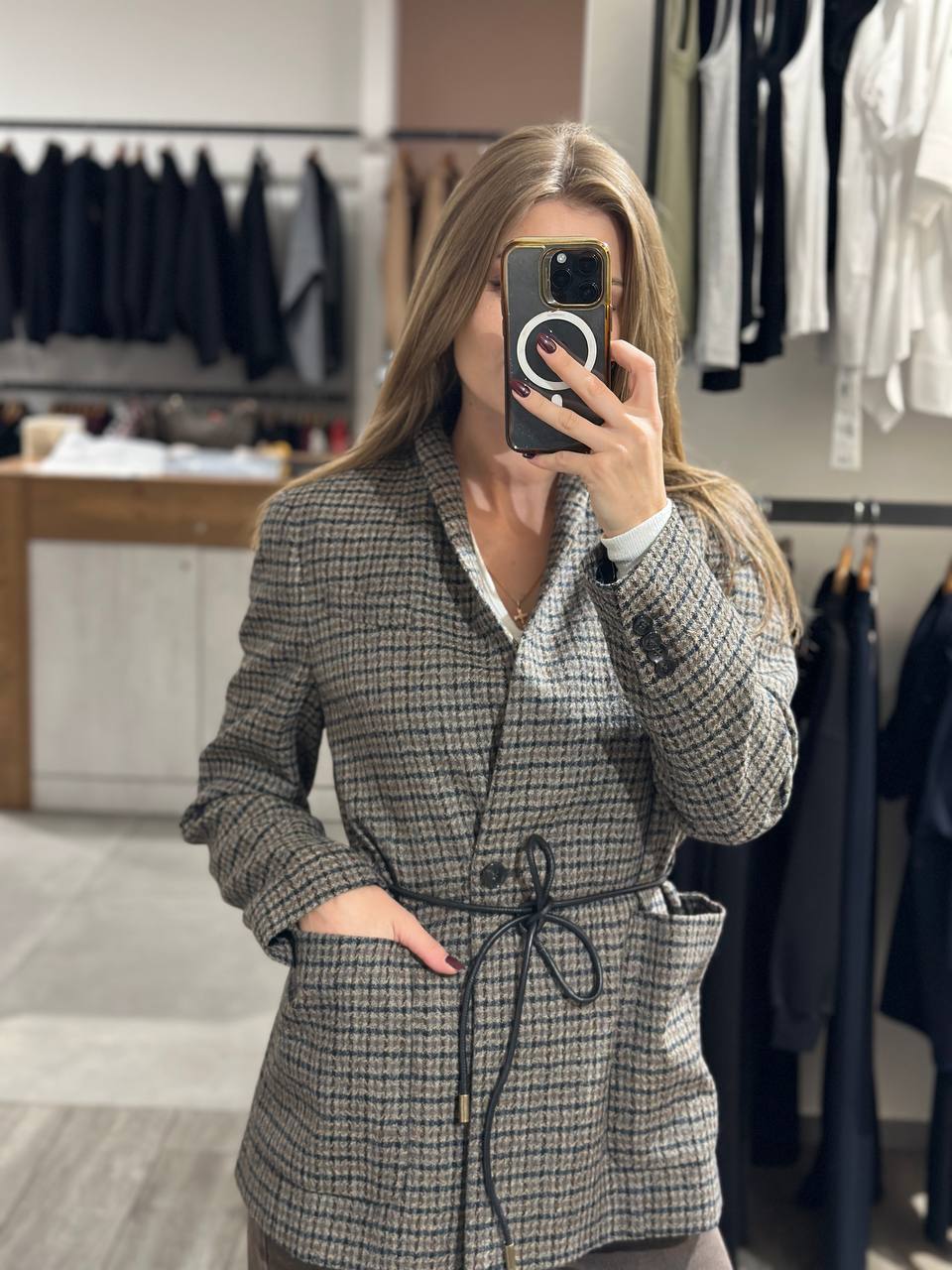 Жакет в клетку Seventy MaxMara