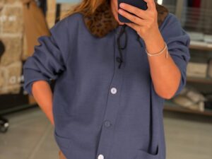 Кардиган женский с леопардовым MaxMara