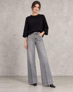 Джинсы палаццо со стрелками MaxMara