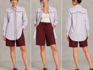 Рубашка в полоску Marella MaxMara